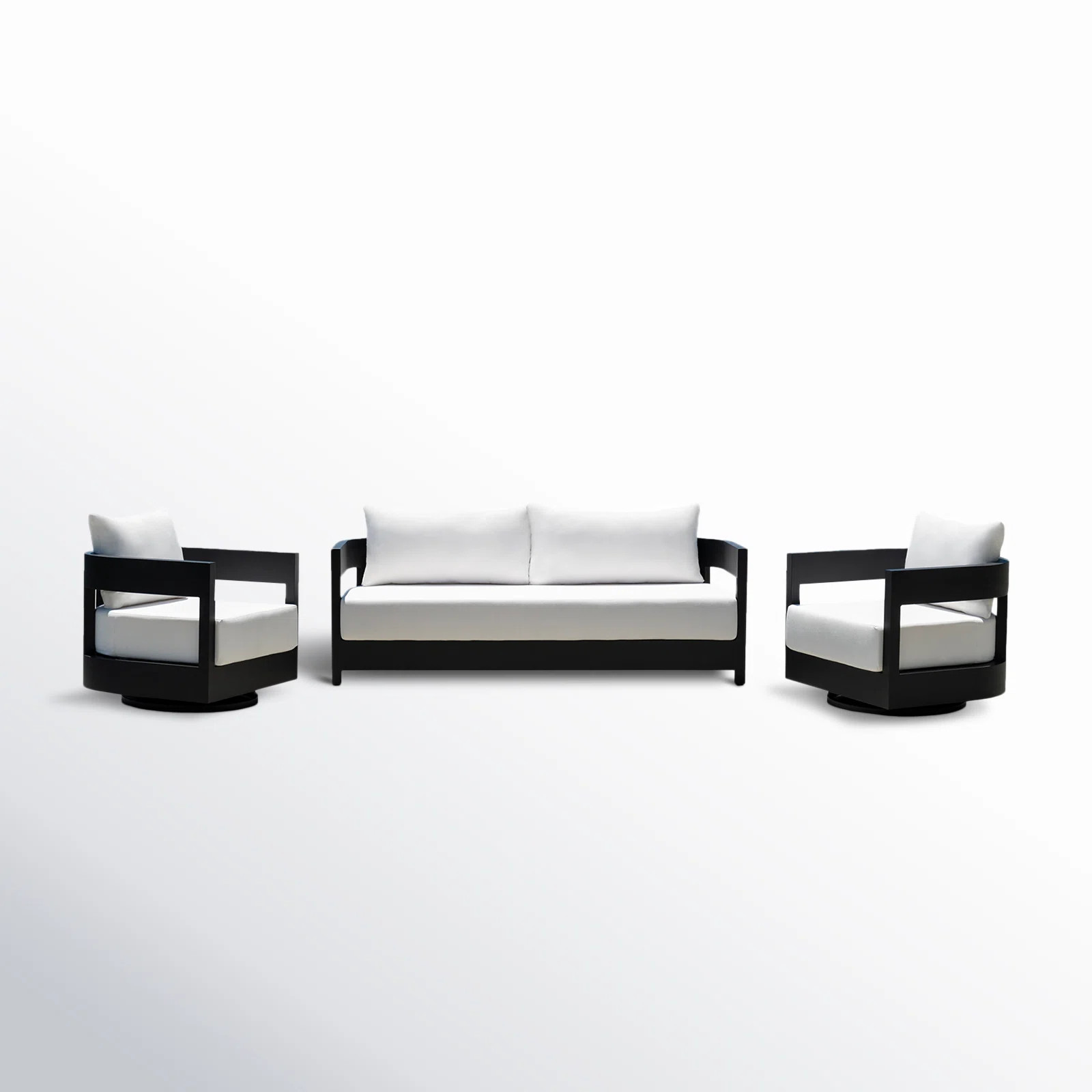 Everlee 3 - Piece Outdoor Sofa Seating Group with Sunbrella Cushions | Joss & Main