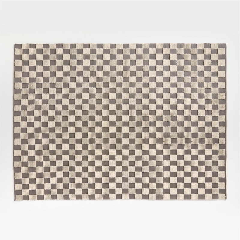 Tavares 9'x12' Indoor/Outdoor Checkered Rug + Reviews | Crate and Barrel | Crate & Barrel