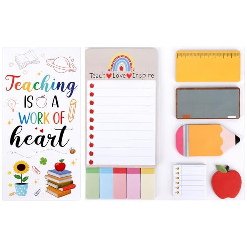 Bluckincle Teacher Appreciation Gifts,Teacher Sticky Notes for Thank You Graduation Last Day of School End of Year Back to School from Students,Cute Post it Note Deals Supplies for Classroom Office | Amazon (US)