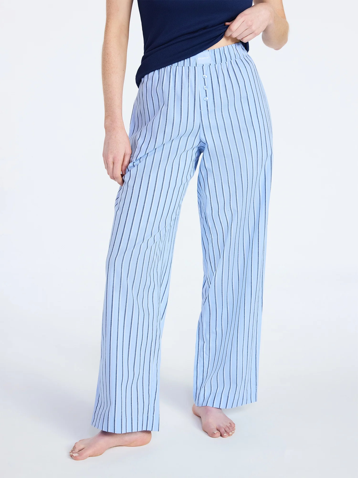 Joyspun Women's Poplin Sleep Pants, 30'' Inseam, Sizes XS-3X | Walmart (US)