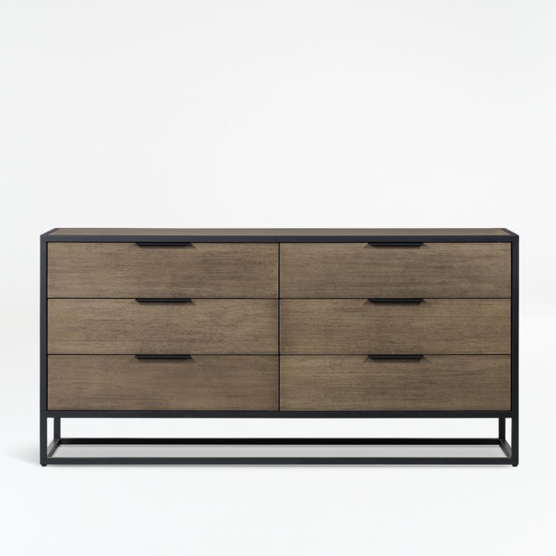 Oxford Shale 6-Drawer Dresser + Reviews | Crate and Barrel | Crate & Barrel