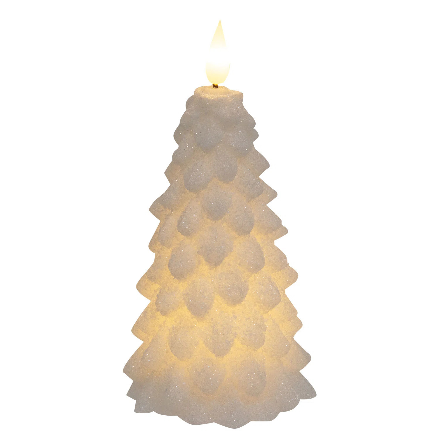 +Small White LED Christmas Tree Candle - 6.25 in tall | Wayfair North America