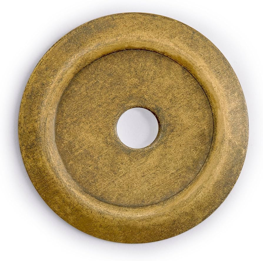 Hardware Philosophy Beveled Round Washers Brass Hardware 1.4 Inches - Set of 10 | Amazon (US)