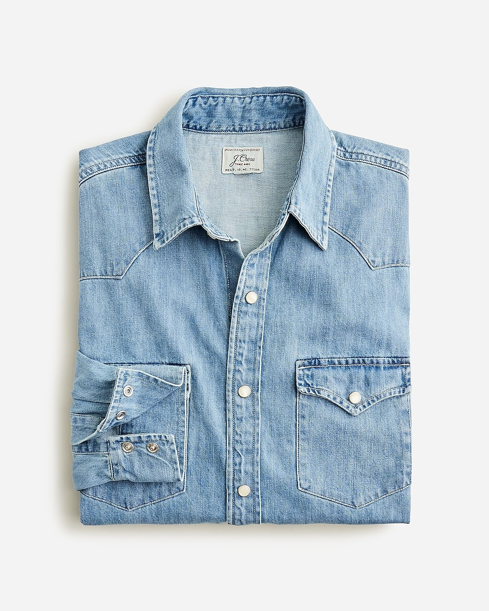 Midweight denim western shirt | J. Crew US