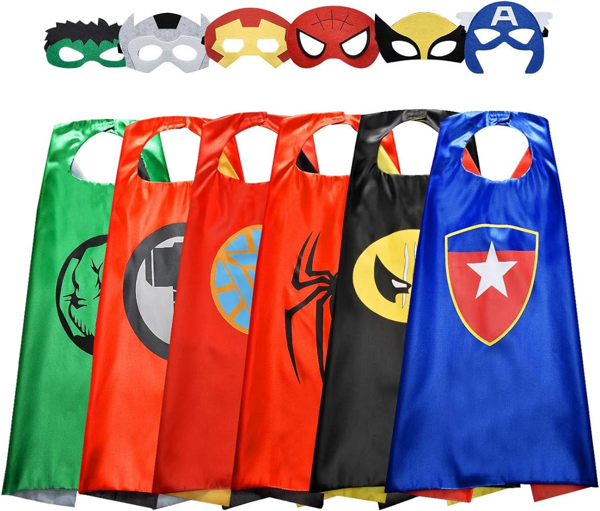 Roko Toys for 3-10 Year Old Boys Girls, Superhero Capes for Kids Cartoon Dress up Costumes Party ... | Amazon (US)