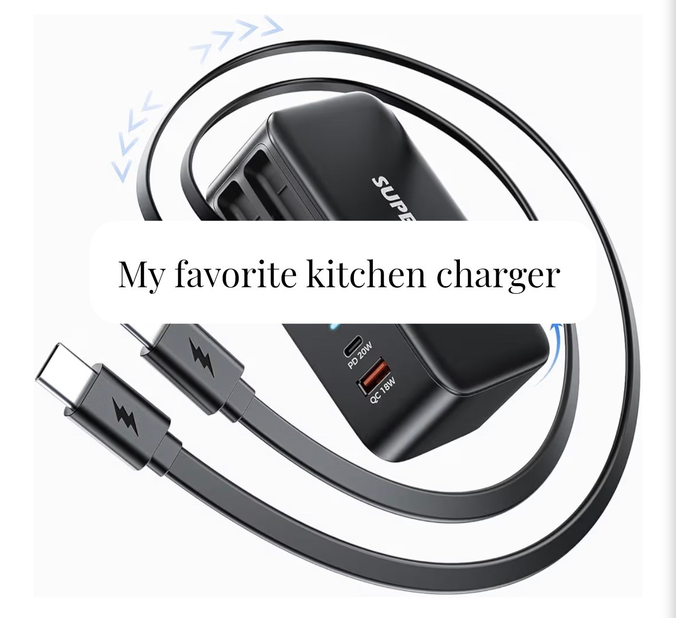 Two retractable charging cables, say less 😍 #amazonfinds

#LTKOver40 #LTKTravel #LTKHome