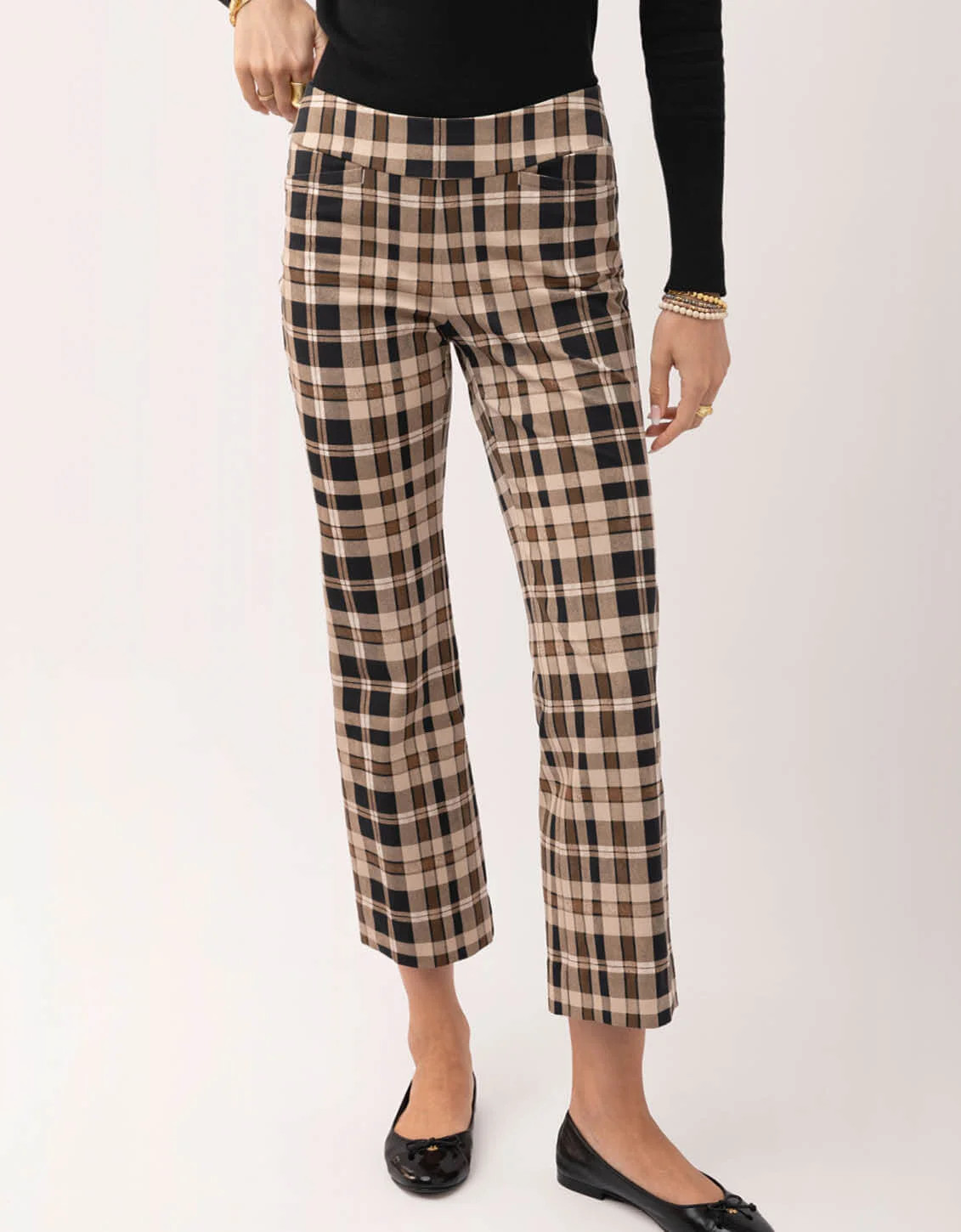 Maren Kick Flare Pant Tabby Plaid | Spartina 449