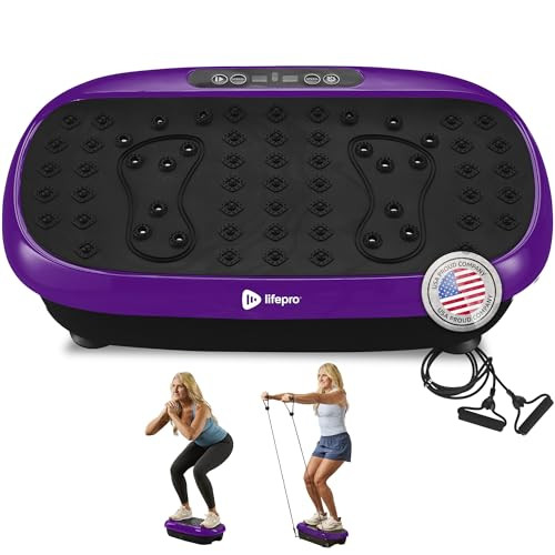 Lifepro HexaPlate Lite Vibration Plate Exercise Machine with Magnetic Acupoints - Full Body Vibration Platform for Beginners and Recovery - Lymphatic Drainage Massager for Muscle Toning and Fitness | Amazon (US)