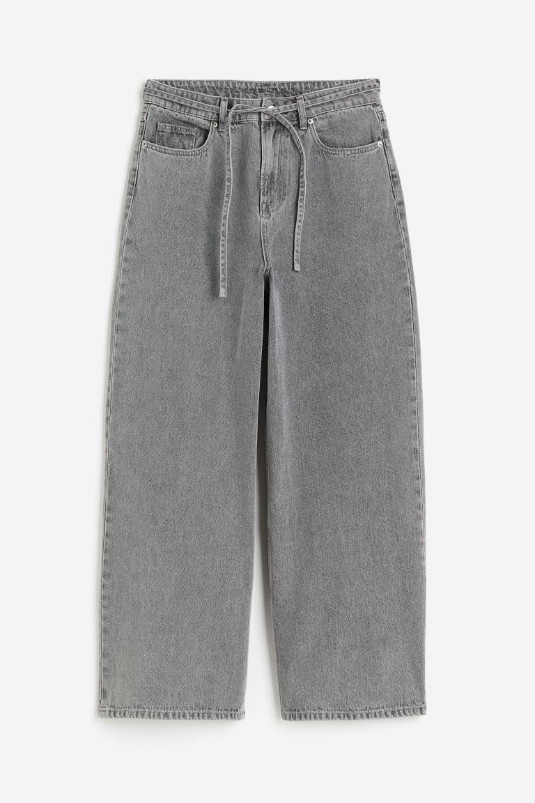 90s Baggy Regular Jeans - Gray - Ladies | H&M US | H&M (US + CA)
