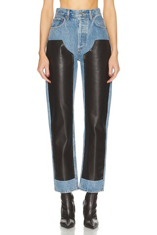 AGOLDE Ryder High Rise Straight in Blue | FWRD 