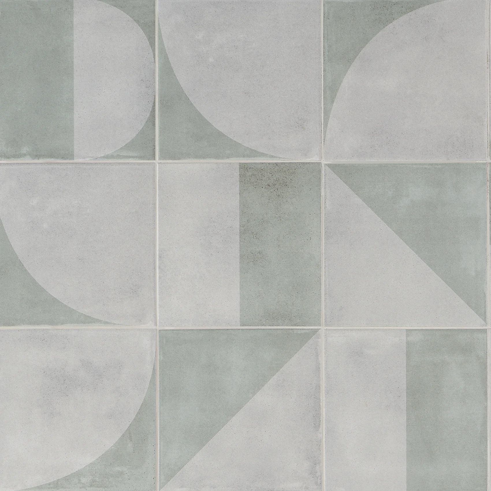 Quincy 7.87'' W x 7.87'' L Porcelain Encaustic Floor and Wall Tile | Wayfair North America