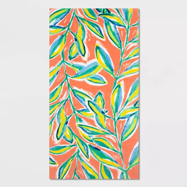 Palm Leaf Beach Towel - Sun Squad™ | Target
