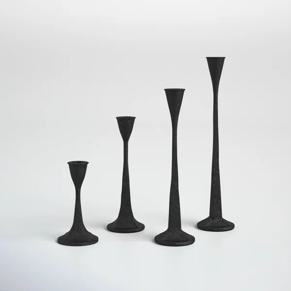Hermione 4 Piece Iron Tabletop Candlestick Set | Wayfair North America