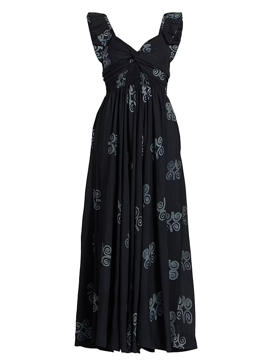 Women's Ibukun Printed Maxi Dress - Black - Size Medium | Saks Fifth Avenue