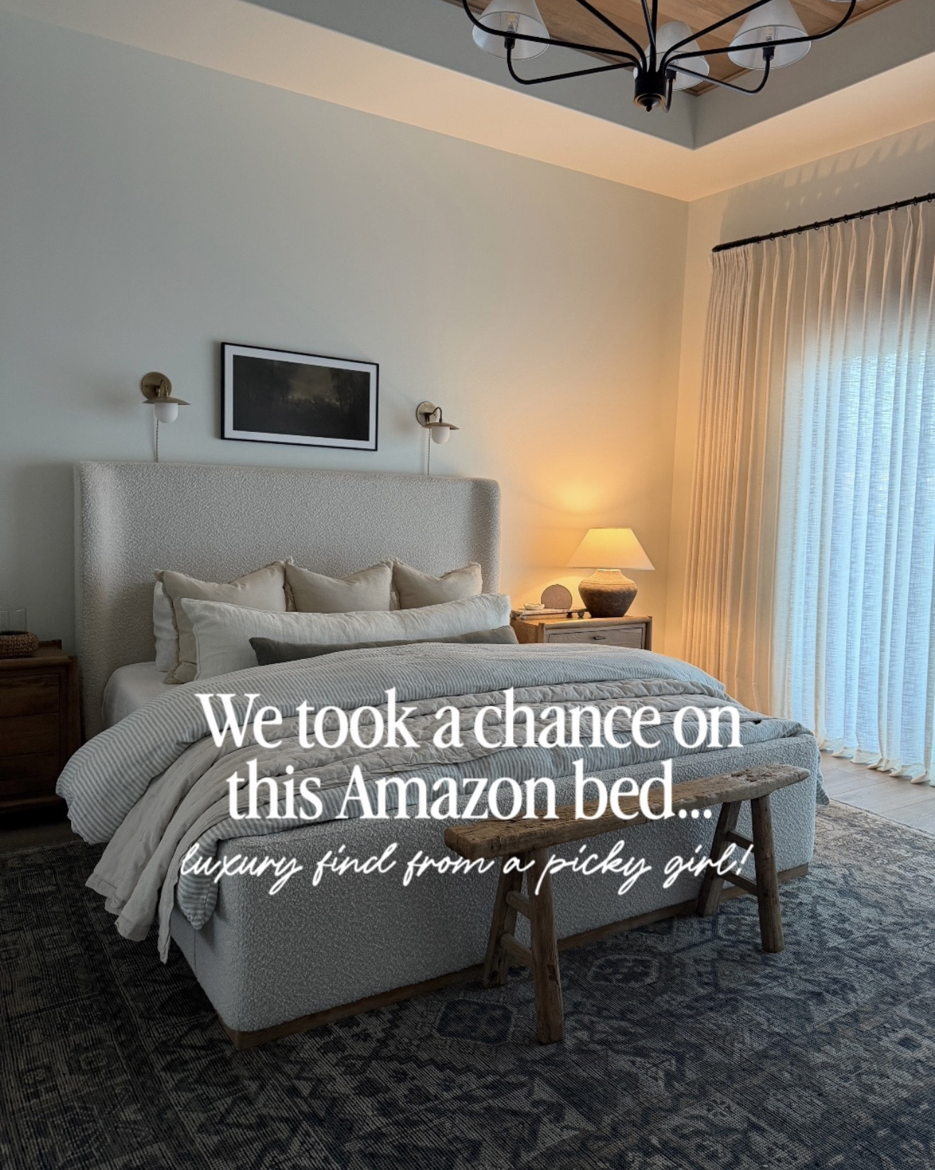 We’ve had our bed for over 18 months and STILL love it! Easy to clean tall headboard and includes a footboard. Looks just like a designer bed that’s 3x the price. 😮

#boujeeonabudget #amazonhome #bedroominspo

#LTKHome