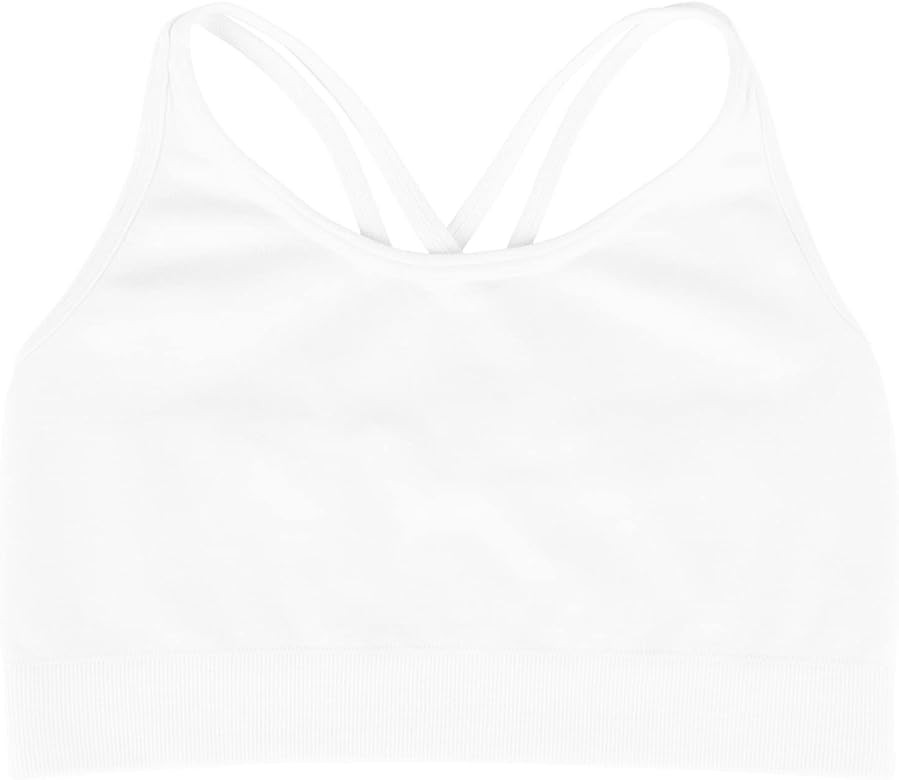 Kurve Girl’s Sleeveless Tank Top, Seamless Stretchy Crop Racerback Undershirt Bra UV Protective Fabr | Amazon (US)