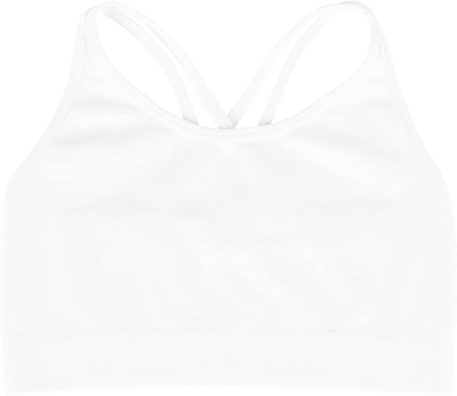 Kurve Girl’s Sleeveless Tank Top, Seamless Stretchy Crop Racerback Undershirt Bra UV Protective Fabr | Amazon (US)