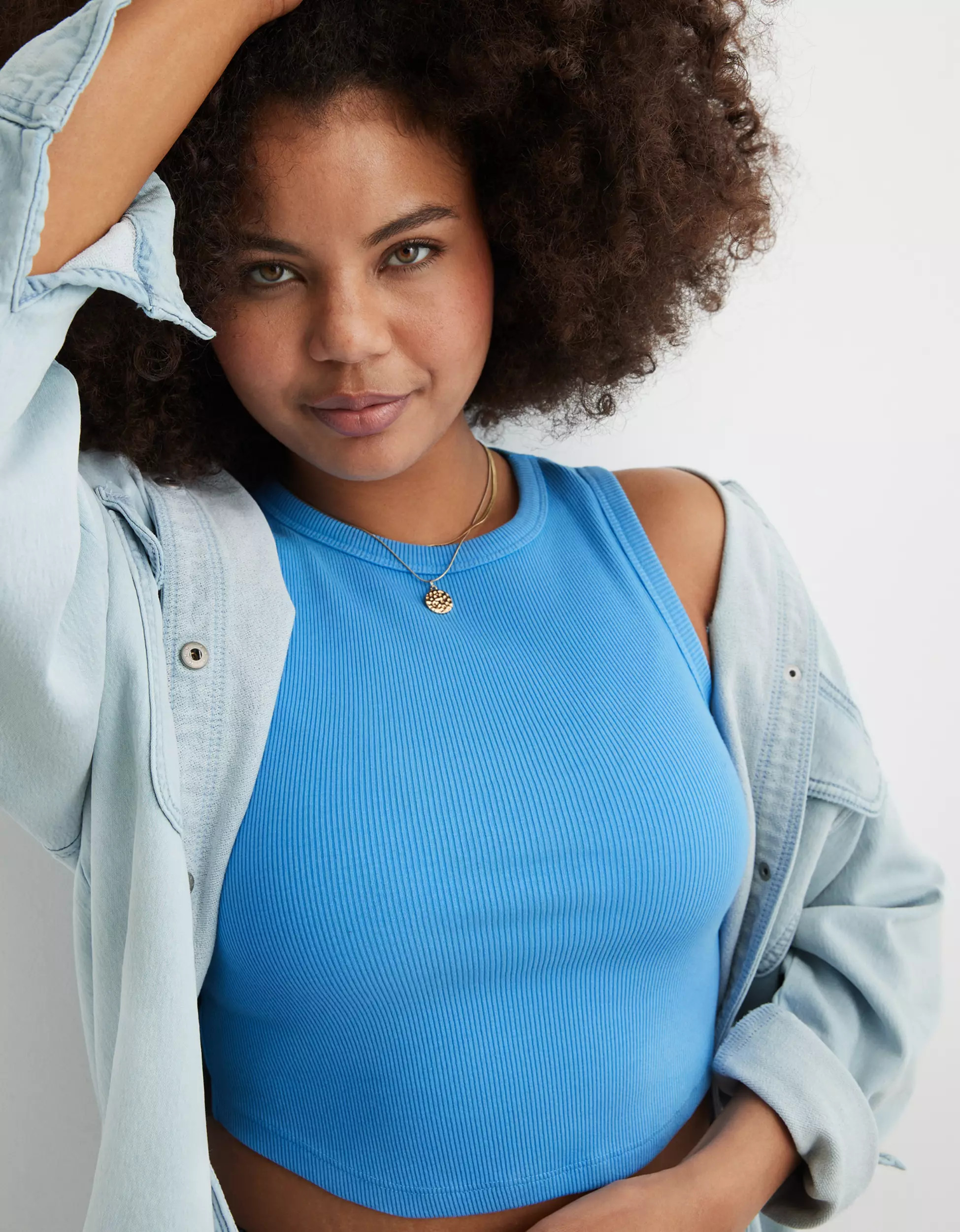 Aerie New Day Curved Hem Tank Top | Aerie