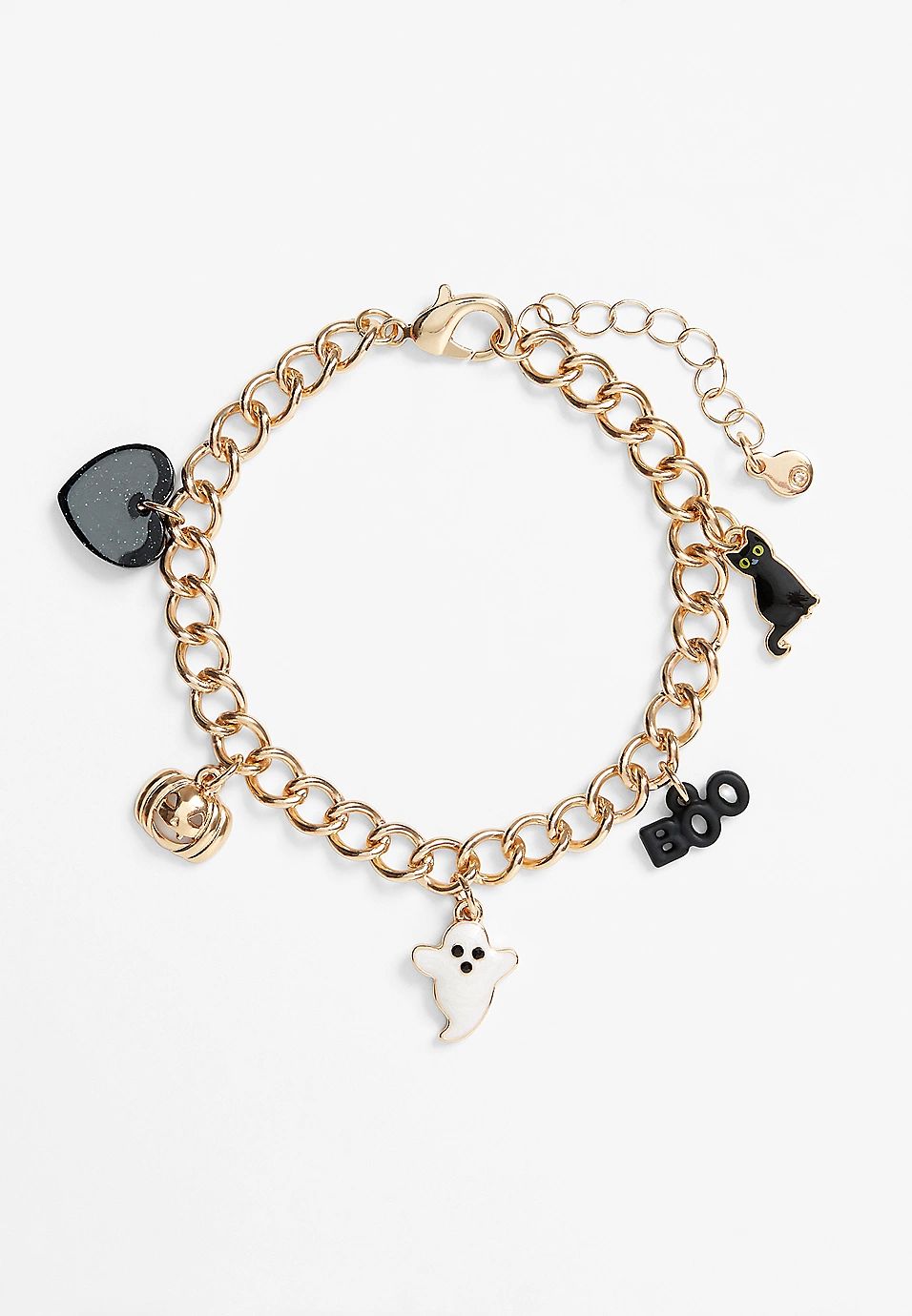 Gold Halloween Charm Bracelet | Maurices