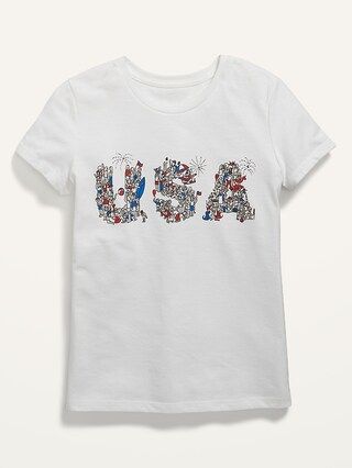 Matching Graphic Short-Sleeve Tee for Girls | Old Navy (US)