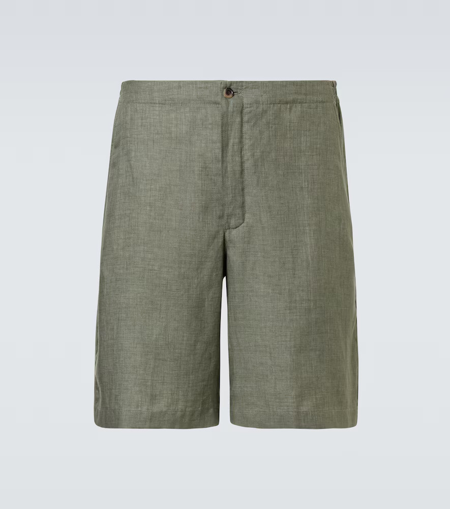Loro Piana Nolan linen Bermuda shorts | Mytheresa (US/CA)