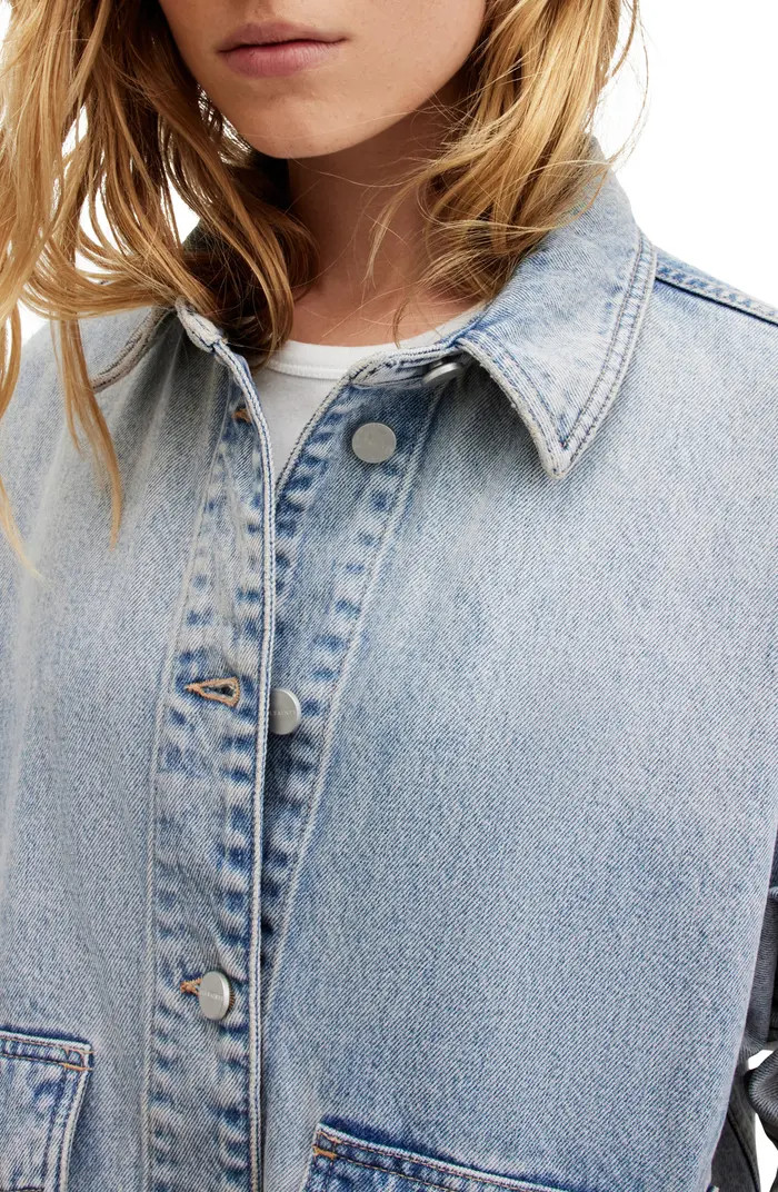 AllSaints Hettie Denim Shacket | Nordstrom | Nordstrom