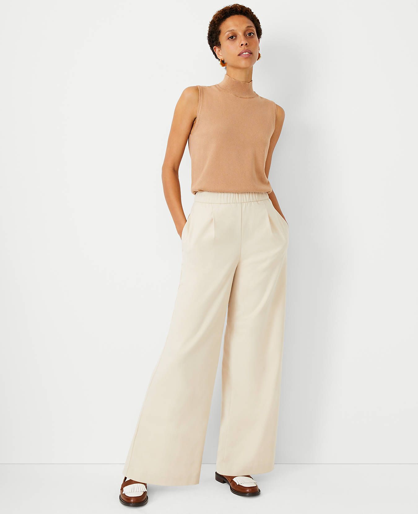 The Pull On Wide Leg Pant | Ann Taylor (US)