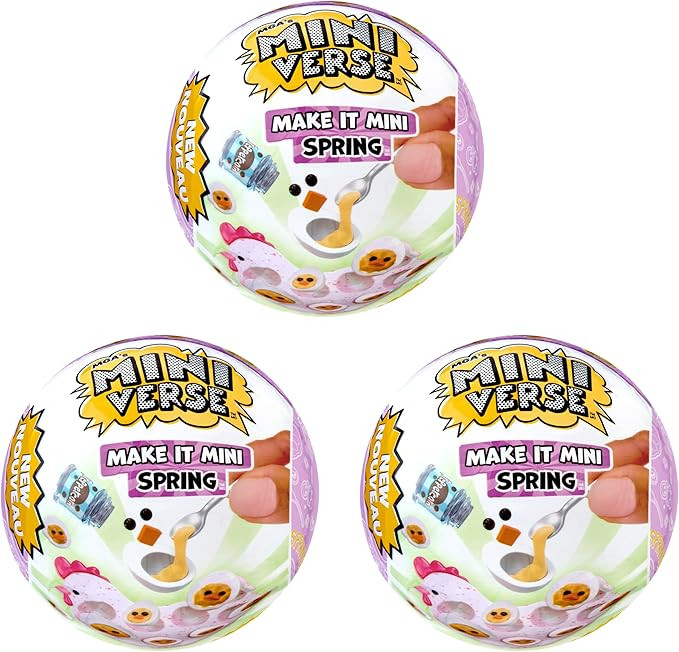 MGA's Miniverse Make It Mini Make It Mini Spring (3 Pack) - Spring, Seasonal, Easter, Blind Pack,... | Amazon (US)