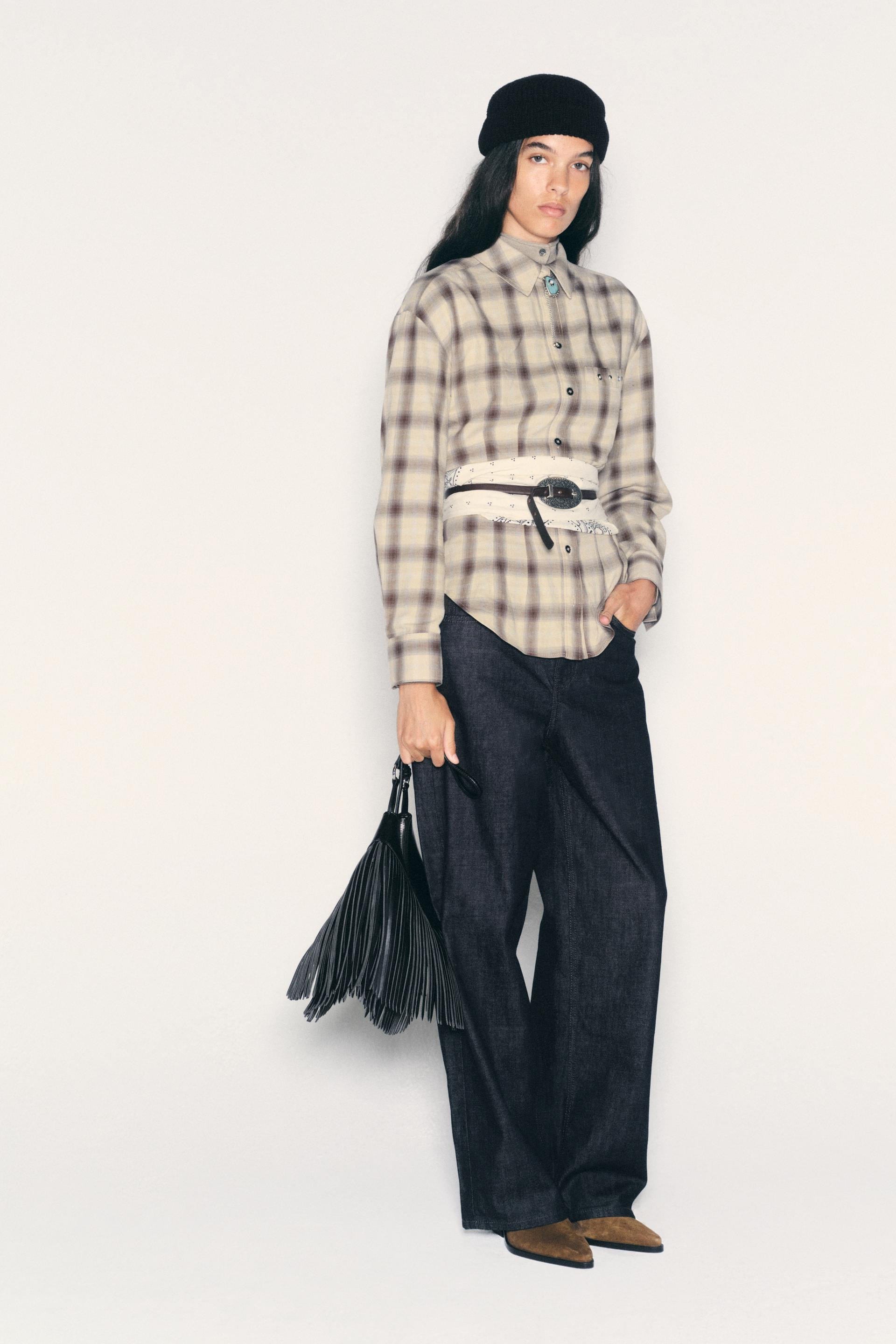Zara - Fringed Shoulder Bag - Black - One Size Only - Woman | Zara US
