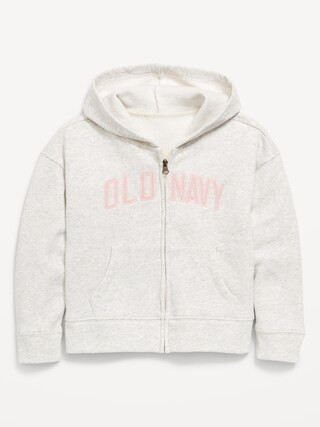 Logo-Graphic Zip Hoodie for Girls | Old Navy (US)