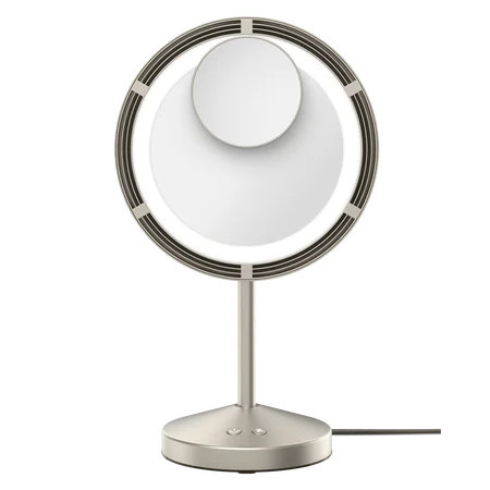 Conair Brushed Satin Nickel LED Lighted Fan Mirror | 1x & 10x Magnification | Walmart (US)