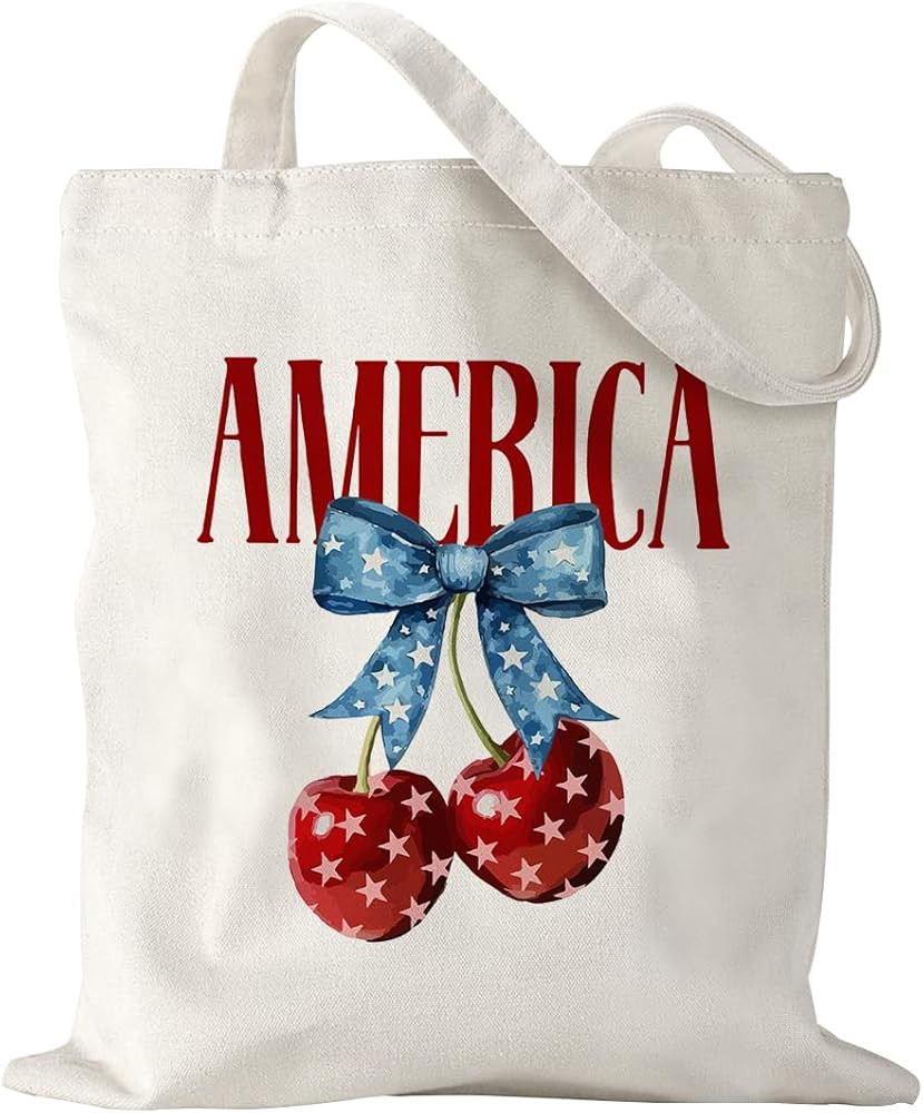 Patriotic Tote Bag for Women America 4th of July Memorial Day Independence Day | Amazon (US)