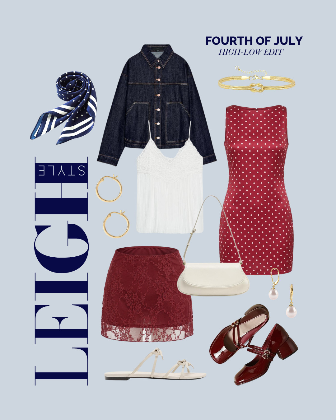 A classic style guide for the Fourth of July with this high-low edit! 

#FourthOfJuly #4thOfJulyOutfit #HighLowEdit #ClassicStyle #SummerOOTD #RedWhiteAndBlue 

 #LTKootd #LTKBeauty