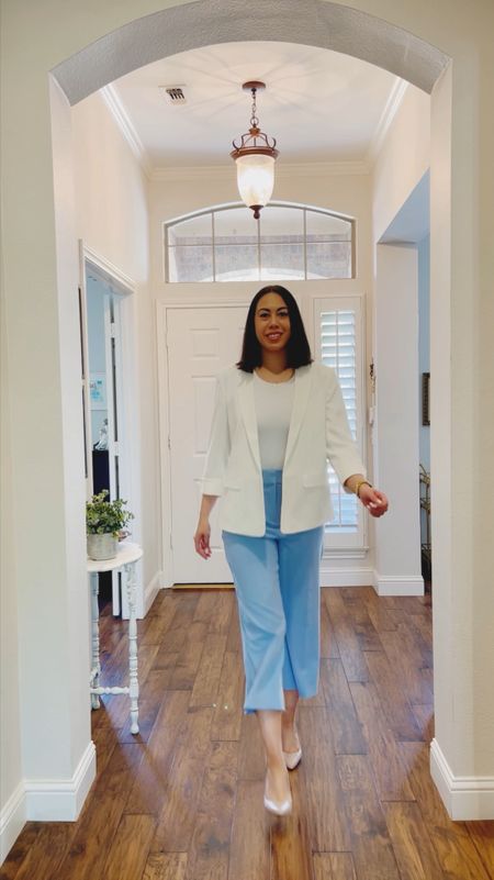 Spring Outfits // Workwear // Business Casual // White Blazer // Wide Leg Cropped Pants // White Maxi Dress // Striped Button Down // Athletic Dress // Denim Jackett

#LTKSeasonal #LTKVideo #LTKworkwear