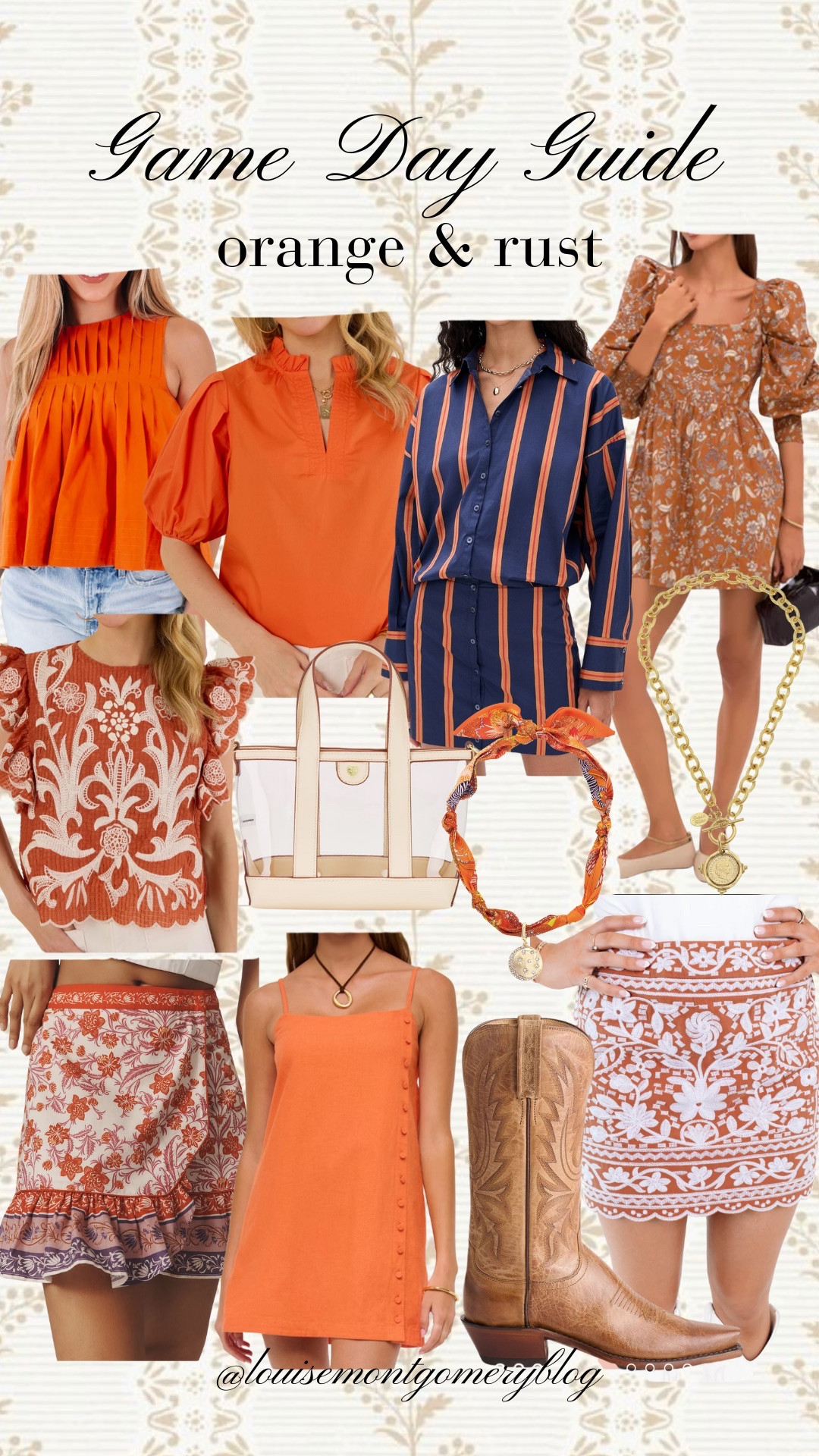 Game Day Guide // Orange & Rust