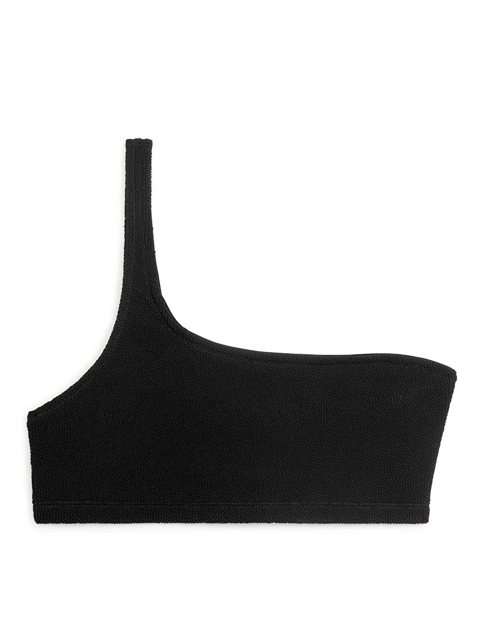 One-Shoulder Bikini Top - Black - ARKET GB | ARKET (US&UK)