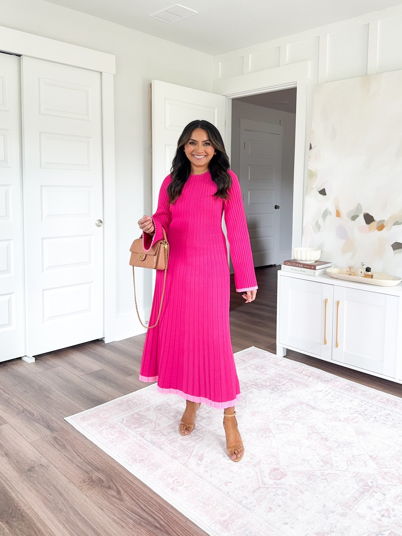 Pink sweater dress size xs TTS - sized up a size for room in this hips
Clear heels size 5 TTS


#LTKPetite #LTKStyleTip #LTKSeasonal