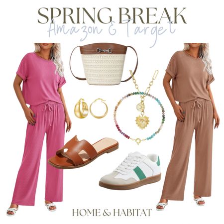 I love this matching set! It’s a medium weight ribbed stretchy material and so cute for travel or lounging after a day in the sun. Accessorize it with sneakers or slides and definitely layer some fun jewelry. 

#LTKfindsunder50 #LTKSeasonal #LTKstyletip