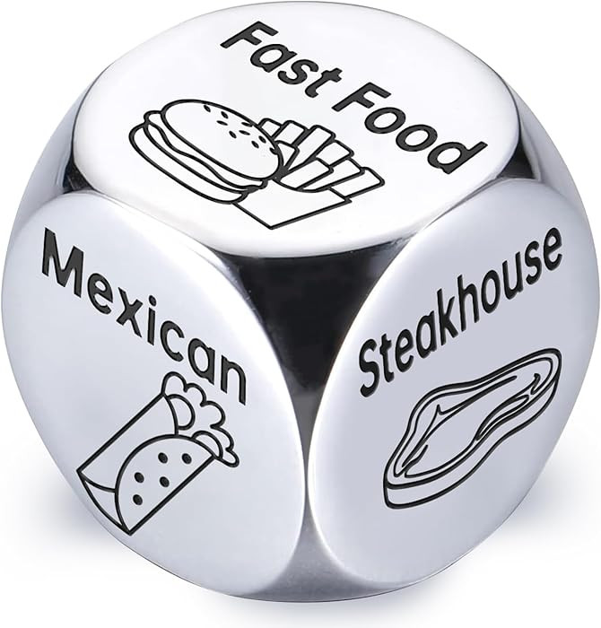 Stocking Stuffers for Men Women Adults: Steel Food Decision Dice Funny Gifts for Him Her Couple G... | Amazon (US)