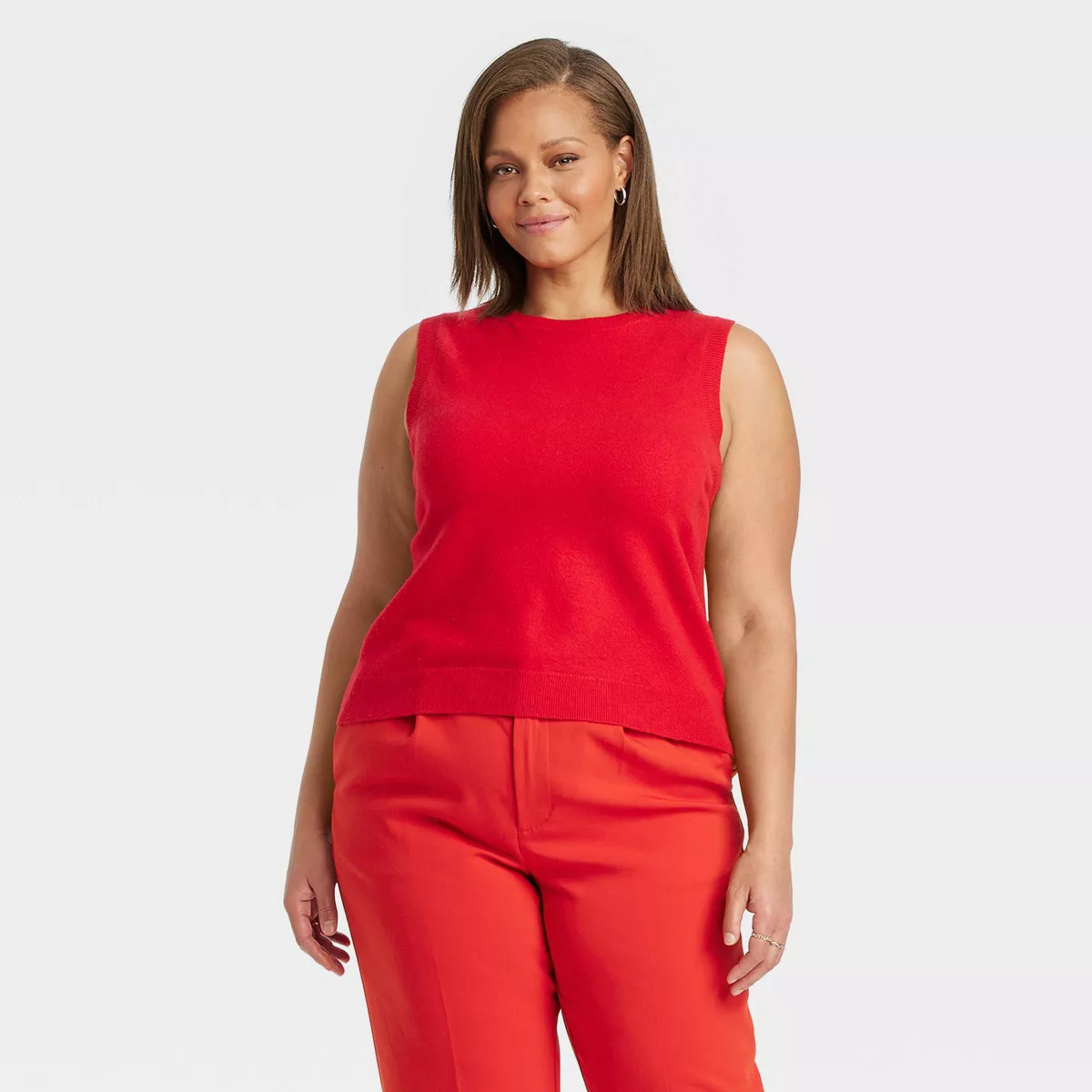 Women's Crewneck Cozy Knit Pullover Sweater Tank - A New Day™ | Target