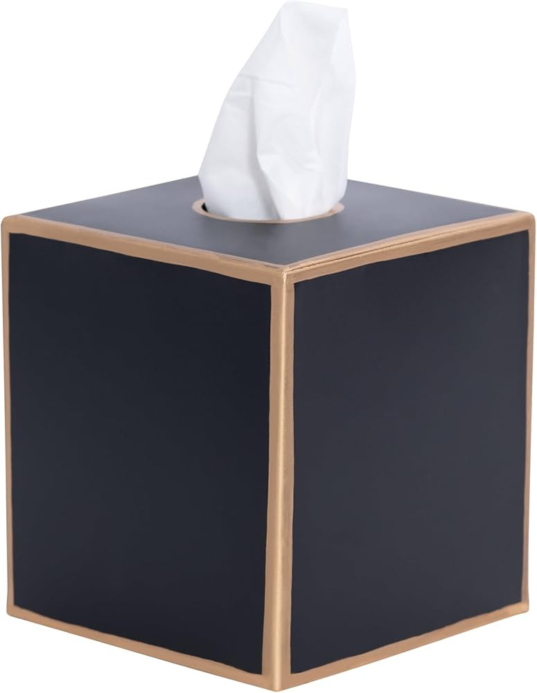 Jaye’s Studio Decorative Tissue Box Cover Square, Metal Modern Tissue Box Cover Farmhouse Decor... | Amazon (US)