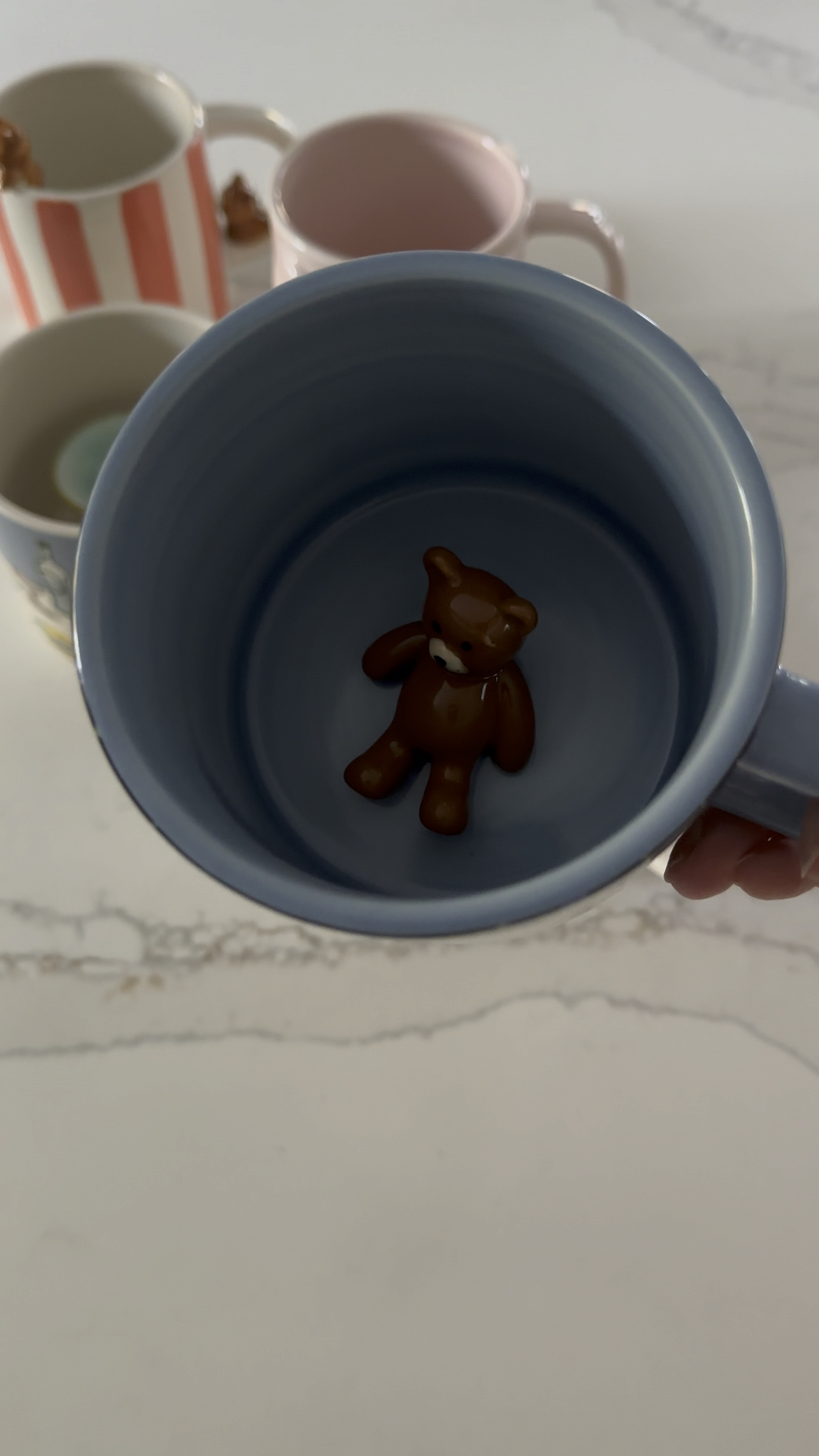 Precious hidden 🧸 icon mug. Detailed with tiny blue roses pattern. Microwave and dishwasher safe. Kept this one for myself 🤎 

#LTKGiftGuide #LTKFindsUnder50 #LTKHome