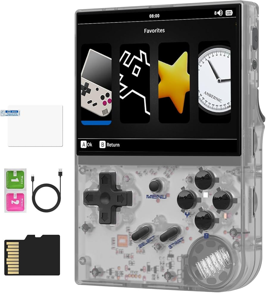 RG35XX 2024 Retro Handheld Game Console Linux System HD and TV Output 3.5 Inch IPS Screen 64G TF ... | Amazon (US)