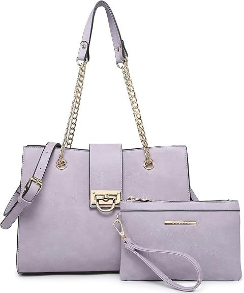 Dasein Leather Handbag Tote Hobo Bag for Women Shoulder Purse Top Handle Satchel Bag with Matchin... | Amazon (US)