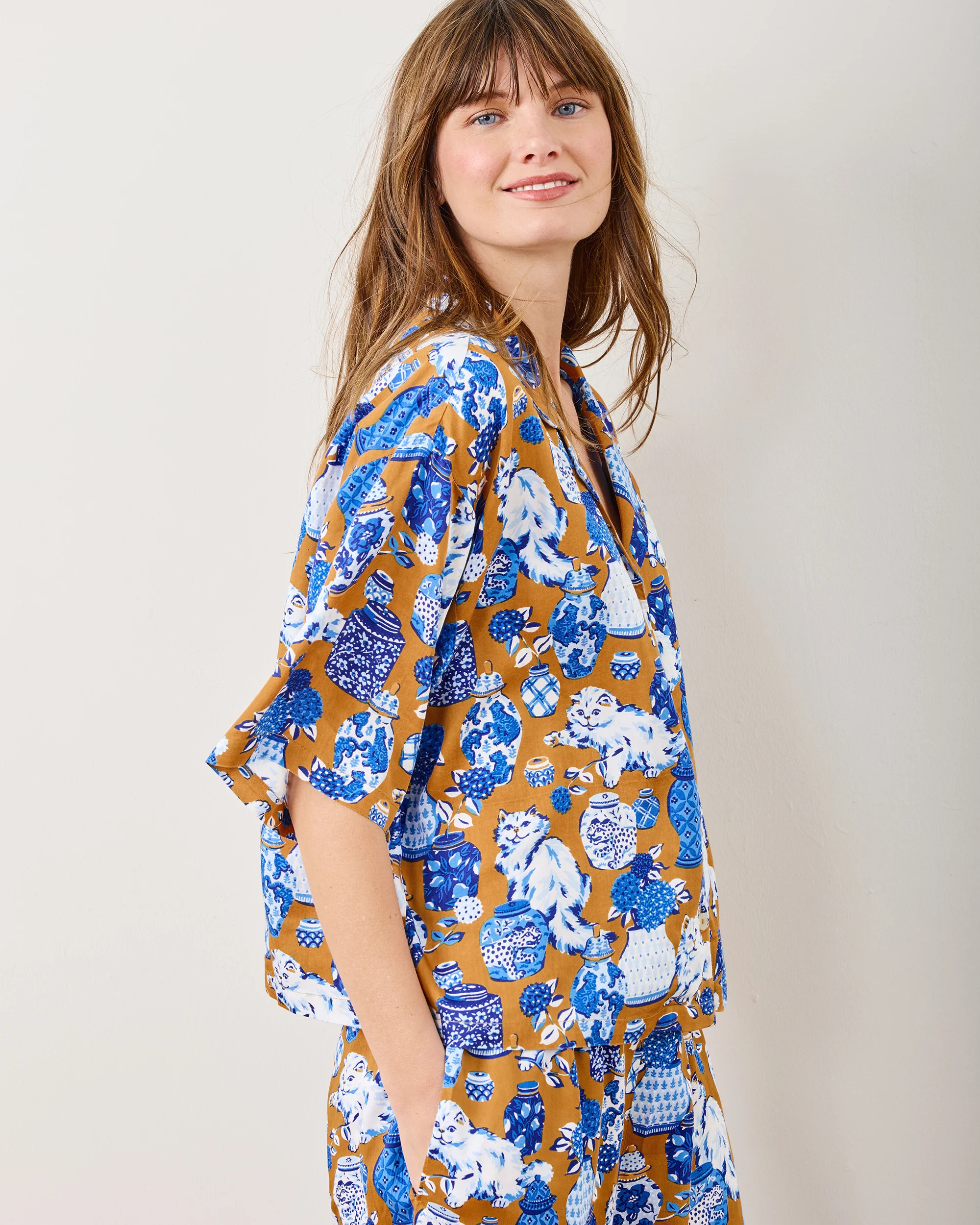 Fancy Cat - Eco Satin Wildest Dreams Set - Tobacco | Printfresh