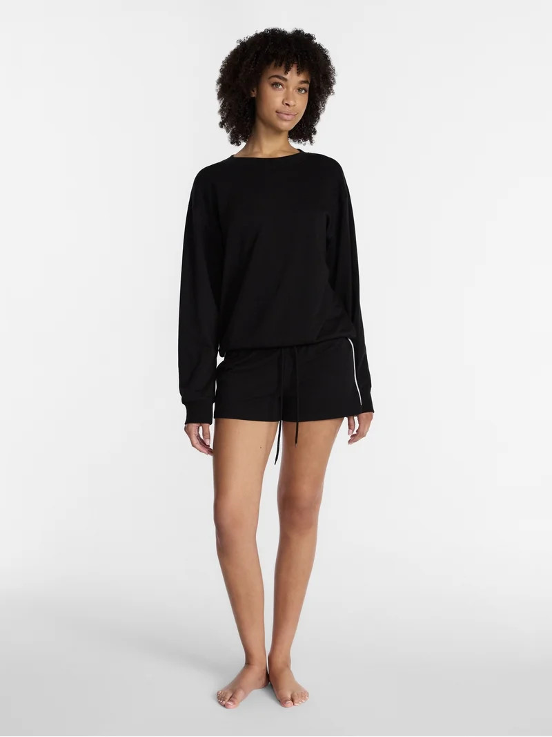 No Boundaries Sleepwear Shorts, 2.5'' Inseam, Women\u2019s and Women\u2019s Plus XXS-3X | Walmart (US)
