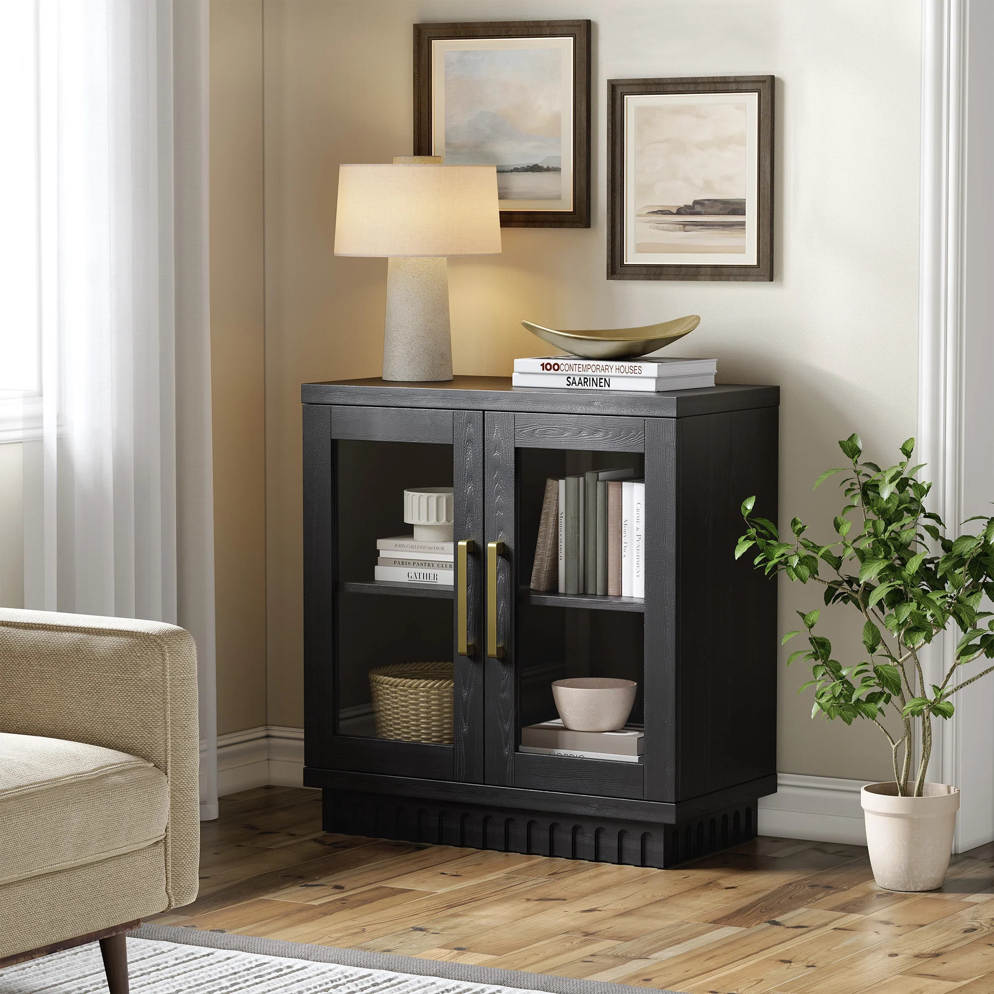 Latitude Run® Two-Doors Sideboard Buffet Cabinet | Wayfair | Wayfair North America