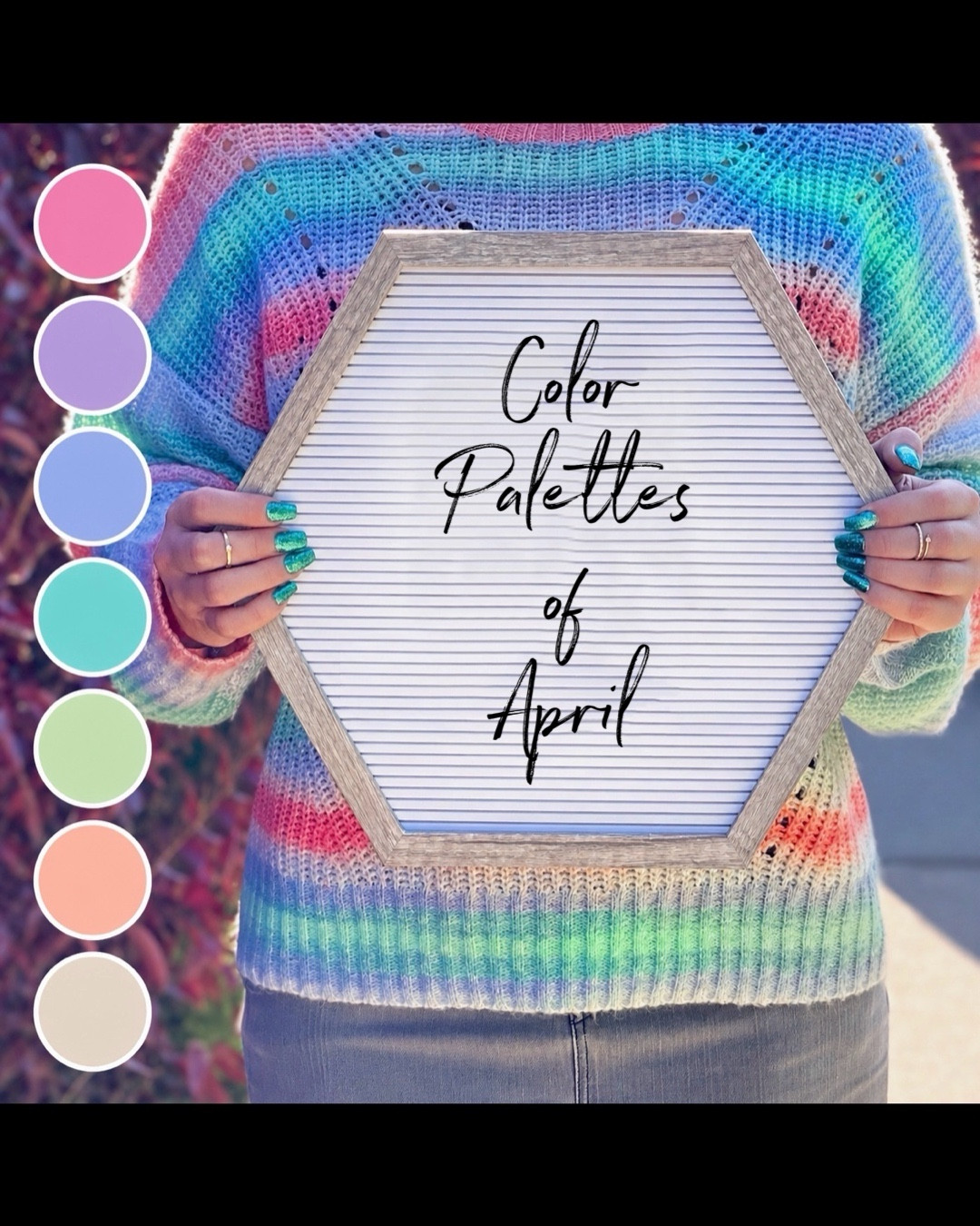All the color palettes of April!
Lots of pinks and blues and pastels 

#LTKKids #LTKstorytime #LTKSeasonal