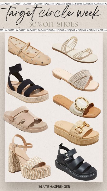 Target Circle Week - shoes and sandals on sale! 30% off! 

#targetdeals

Target deals. Target circle week. Target shoes. Target sandals. Neutral sandals. Chic spring sandals  

#LTKsalealert #LTKshoecrush #LTKSeasonal