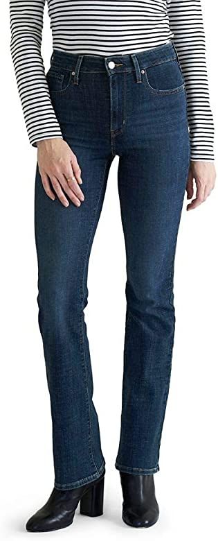 Levi's Women's 725 High Rise Bootcut Jeans, Lapis Dark Horse, 24 (US 00) S at Amazon Women's Jean... | Amazon (US)